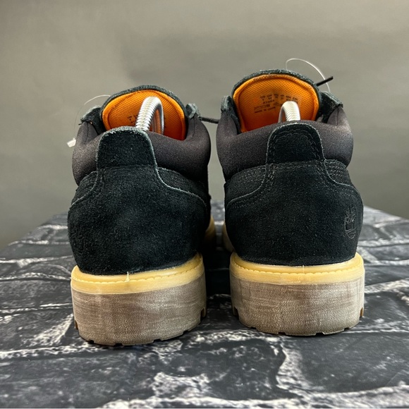 SOLD ARCHIVE - Waterproof Black Suede Leather Boots Timberland Designer Gorpcore - Picture 6 of 14